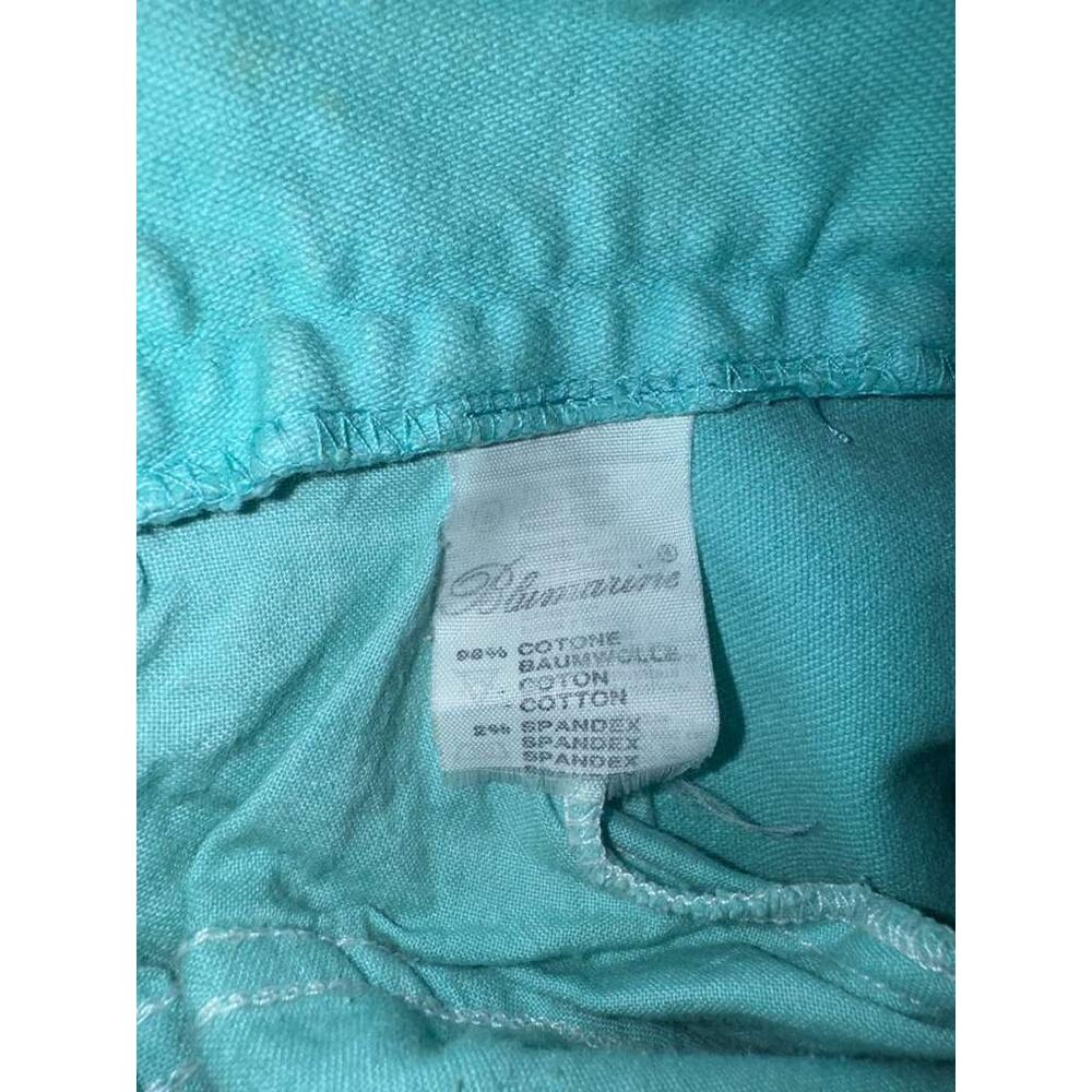 Blumarine Jeans Vintage Car Women's Turquoise Denim Pockets Straight - 26X31.5 - Picture 7 of 11